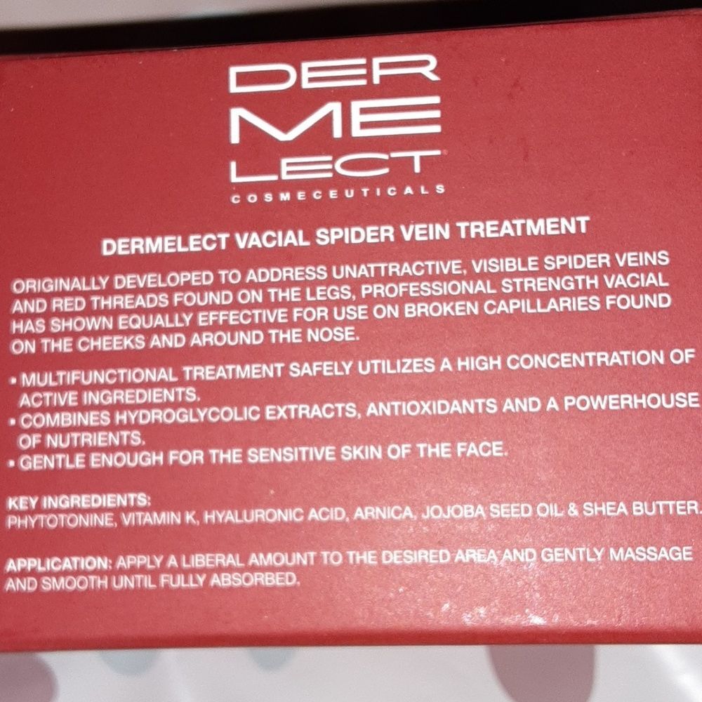 NEW Dermelect Vacial Spider Vein Treatment Full Size 2.2 Oz - Picture 4 of 5